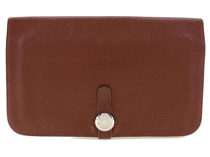 Hermès Cartera Dogon HERMES Roja