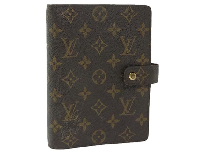 LOUIS VUITTON Agenda cover Wallet Brown Cloth  ref.1530111