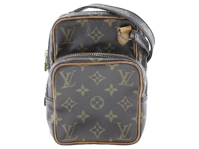 LOUIS VUITTON Amazon Shoulder Bag Brown Cloth  ref.1530212