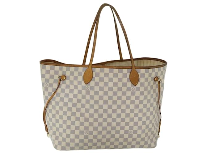 LOUIS VUITTON Neverfull GM Tote White Cloth  ref.1530256