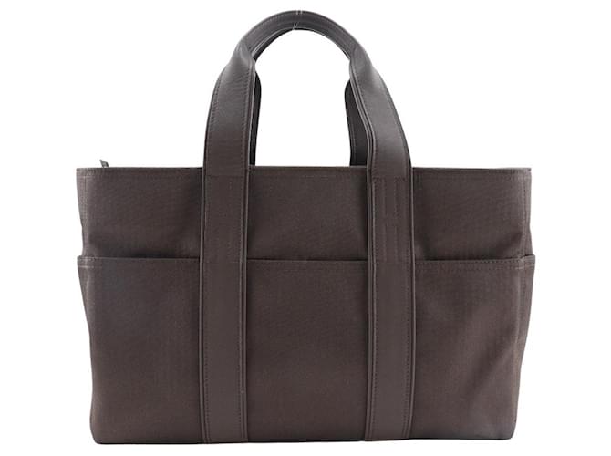 Hermès HERMES Acapulco Handbag Brown Cloth  ref.1530297