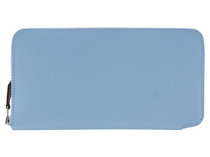 Hermès HERMES Azap Wallet Blue Leather  ref.1530302