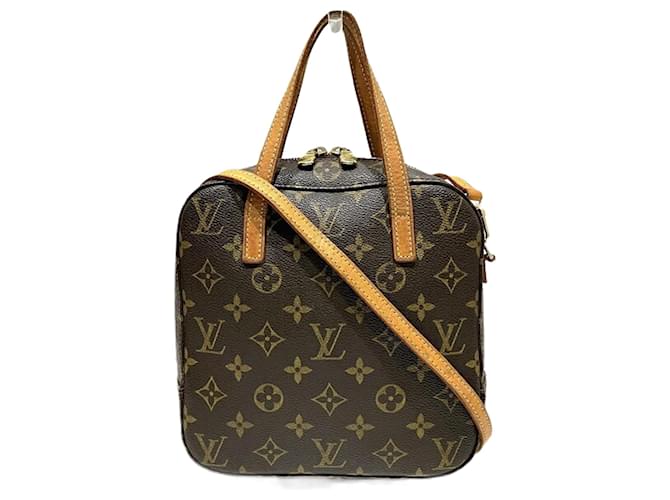 Bolso Monogram Spontini de Louis Vuitton Castaño Charol  ref.1530594