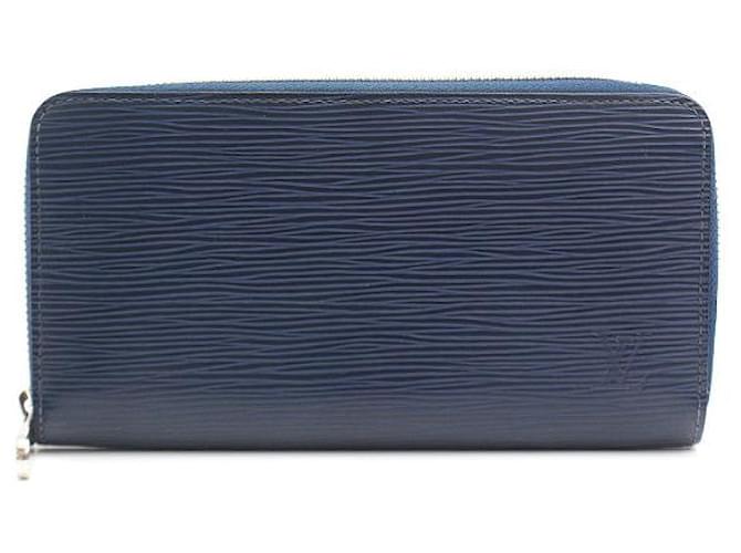 Louis Vuitton Epi Zippy Wallet Indigo Blue Cloth  ref.1531395