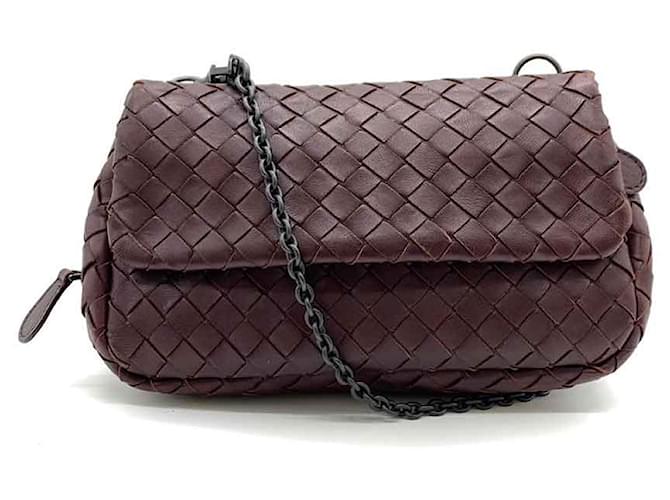 Autre Marque Bottega Veneta Lambskin Intrecciato Chain Mini