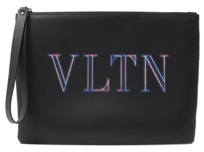 Autre Marque Pochette Valentino VLTN Logo Noir ref.1532559 Joli Closet