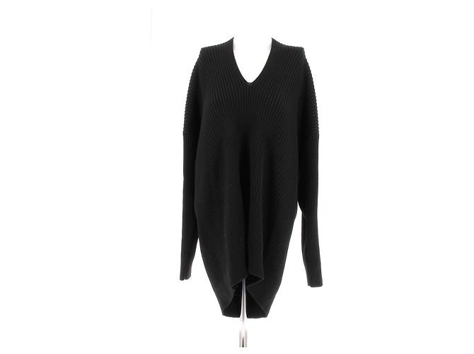 Balenciaga Strickwaren T.International S Wolle Schwarz