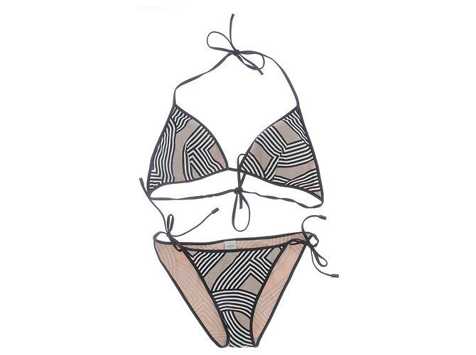 Hermès Badebekleidung T.FR 38 Polyester Beige