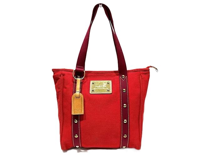 Sac tote Antigua Cabas MM Louis Vuitton Toile Marron  ref.1532867