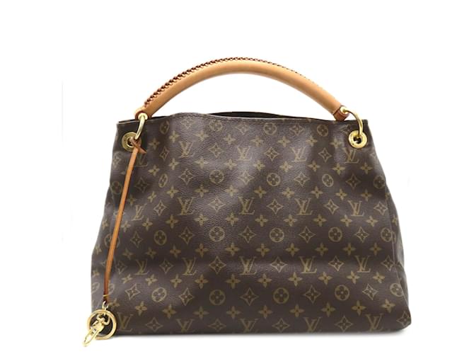 Louis Vuitton Artsy MM Handbag Brown Cloth  ref.1532918