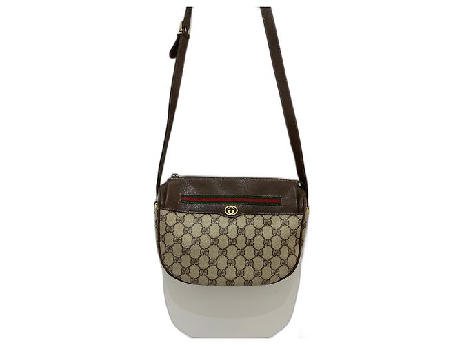 Ophidia Bolsa Gucci Ophisia Marrom de Tecido