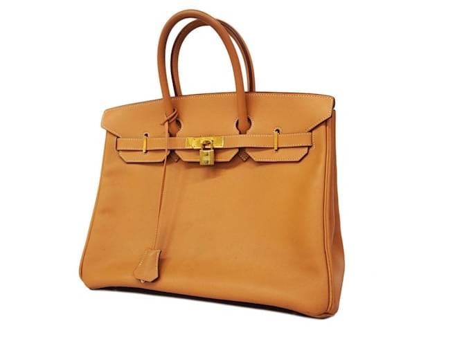 Hermès Hermes Birkin 35 Handbag in Natural Sable Leather  ref.1532996