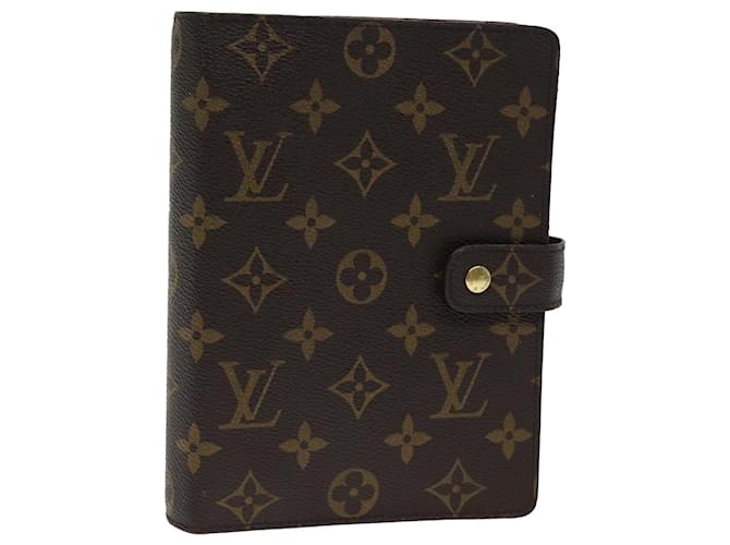 LOUIS VUITTON Couverture d'Agenda Monogram MM Planificateur de Jour R20105 LV Auth 81486 Toile Monogramme  ref.1533096