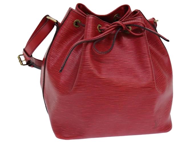 LOUIS VUITTON Epi Petit Noe Sac à épaule Rouge M44107 LV Auth 82434 Cuir  ref.1533172