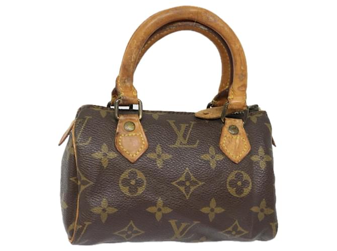 LOUIS VUITTON Sac à main Mini Speedy Monogram M41534 LV Auth 81213 Toile Monogramme  ref.1533230