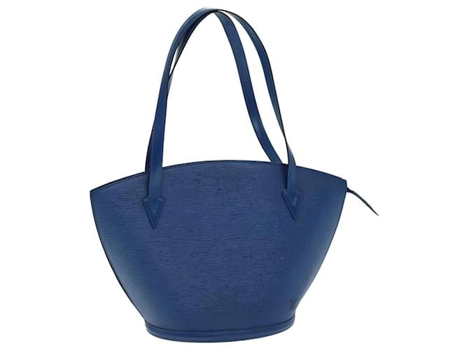 LOUIS VUITTON Epi Saint Jacques Shopping Shoulder Bag Blue M52275 LV Auth 81565 Leather  ref.1533288