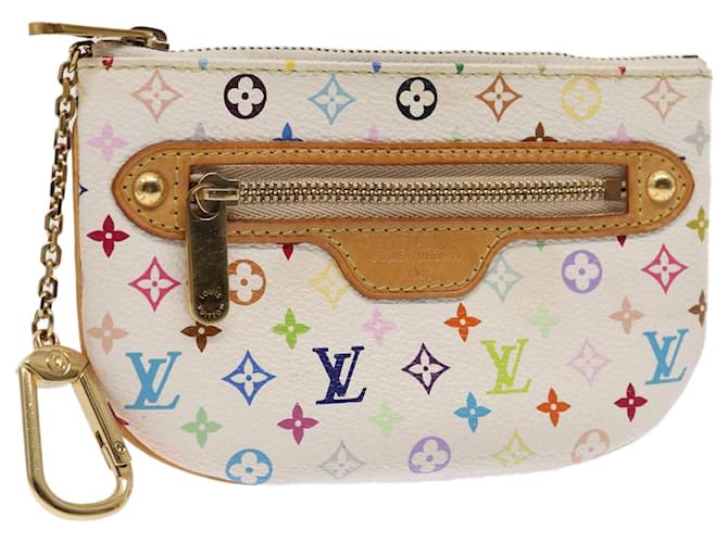 LOUIS VUITTON Monogram Multicolor Pochette MM Pouch White M60028 LV Auth 82595  ref.1533449