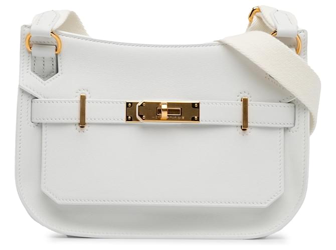 Jypsiere Hermès HERMES HandbagsLeather White  ref.1533529