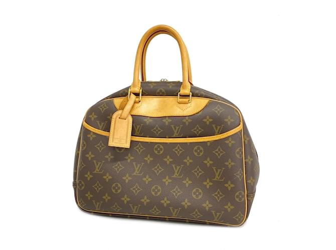 Louis Vuitton Monogram Deauville Handbag Brown Patent leather  ref.1533590