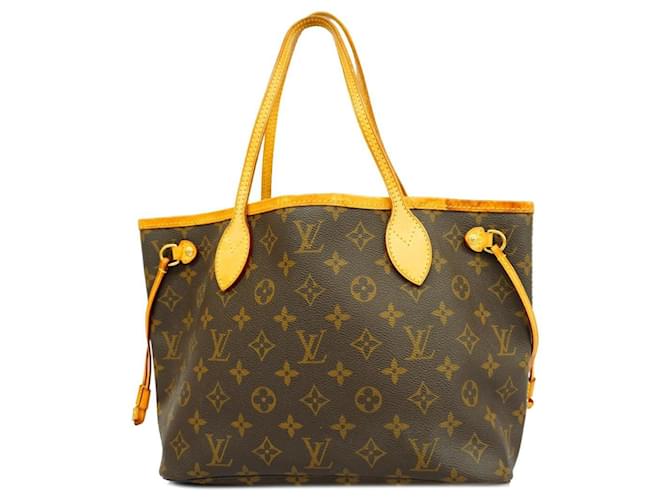 Sac tote Neverfull PM Monogram Louis Vuitton Marron  ref.1533709