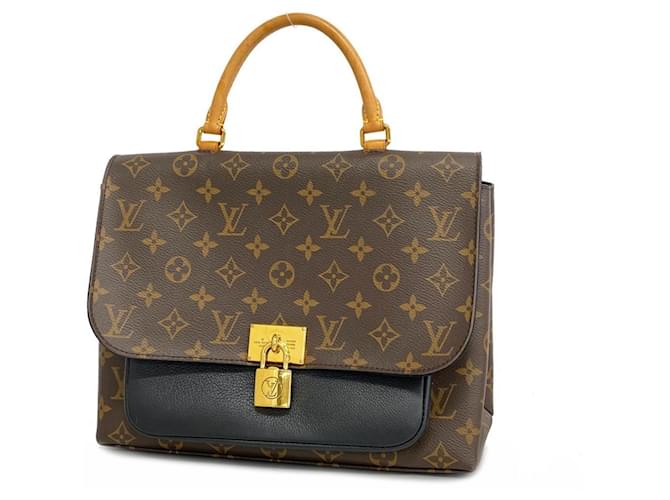 Louis Vuitton Handbag Monogram Marignan M44259 Brown Black ref.1533763 Joli Closet