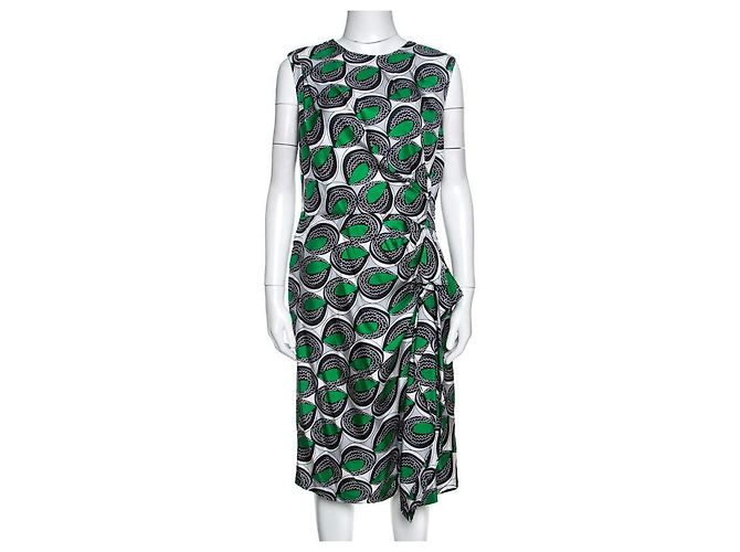 Diane Von Furstenberg Vestido Talba de seda DvF con efecto envolvente Multicolor