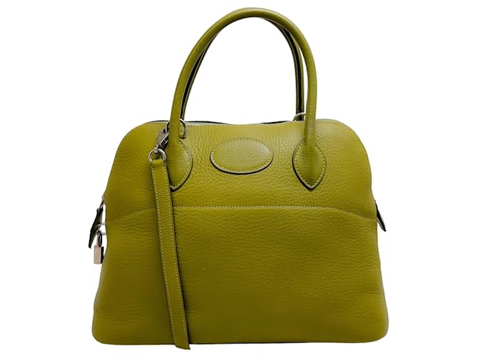 Hermès Hermes 2004 Green Bolide Bag Leather  ref.1533852