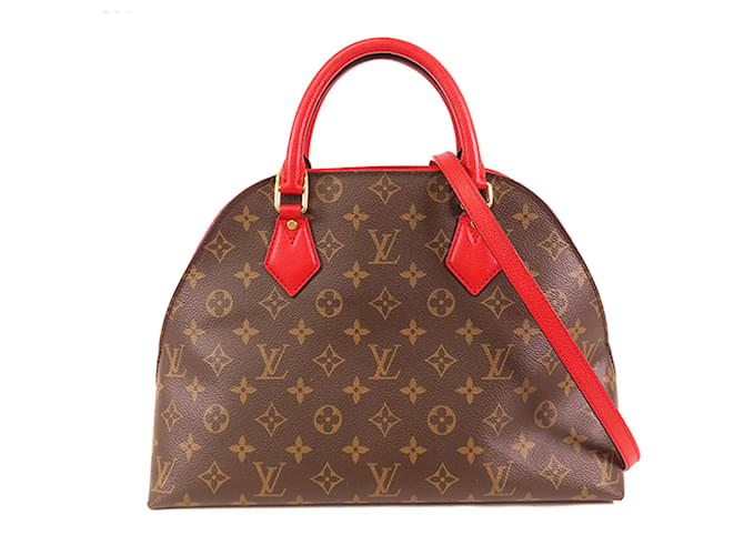 Bolsa Alma BNB Monograma Louis Vuitton marrom Couro  ref.1533872