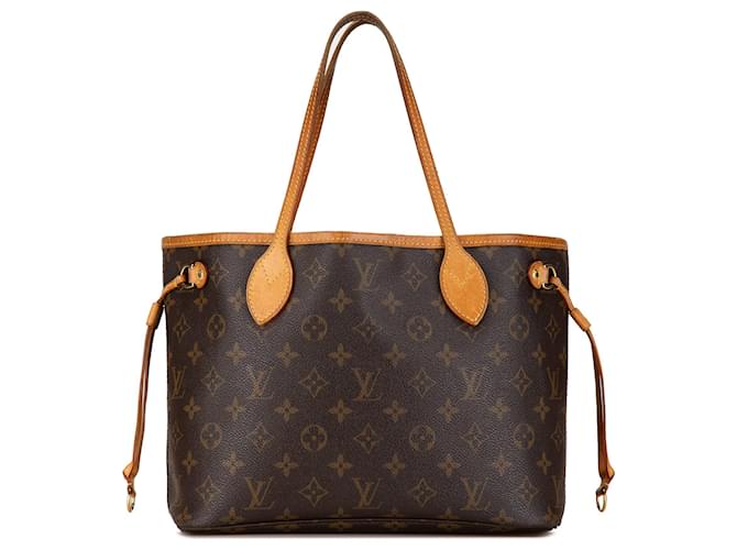 Borsa tote Neverfull PM Monogram Louis Vuitton marrone Pelle  ref.1533929