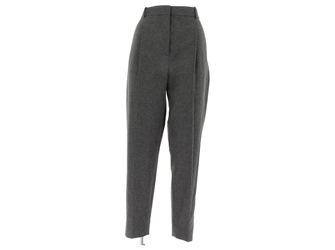 CÉLINE Pantalones T.FR 38 Lana Gris  ref.1534046