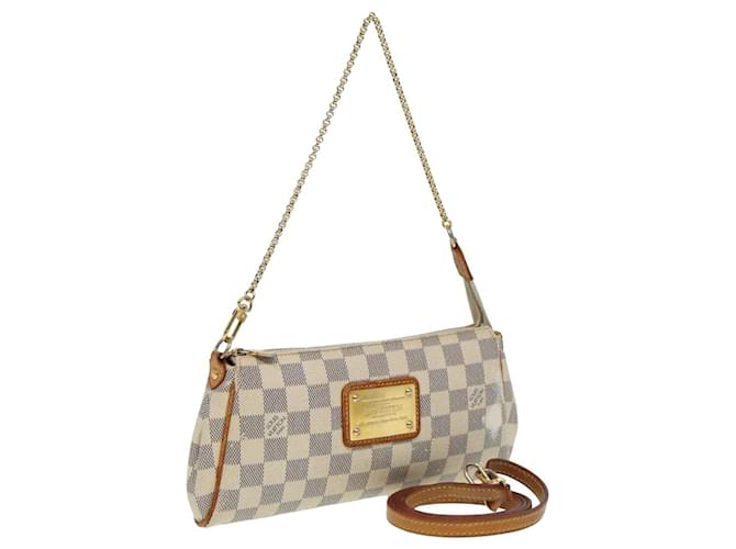 LOUIS VUITTON Damier Azur Eva Shoulder Bag 2way N55214 LV Auth 81472  ref.1534298