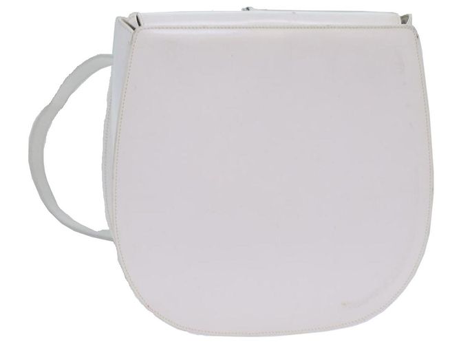 Bolsa de corpo em couro branco GUCCI Auth ar12042