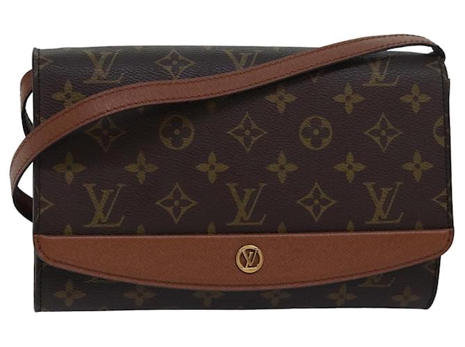 LOUIS VUITTON Monogram Bordeaux 24 Sac à épaule M51798 LV Auth 83302 Toile Monogramme  ref.1534371