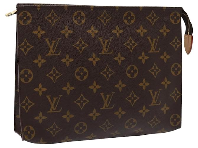 LOUIS VUITTON Monogram Poche Toilette 26 Pouch M47542 LV Auth yk13509 Monogramm Leinwand  ref.1534460