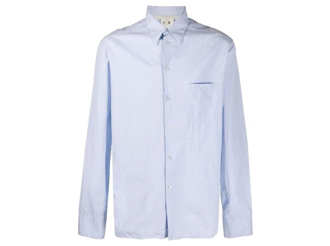 Gianfranco Ferré Light Blue Cotton Shirt Light brown