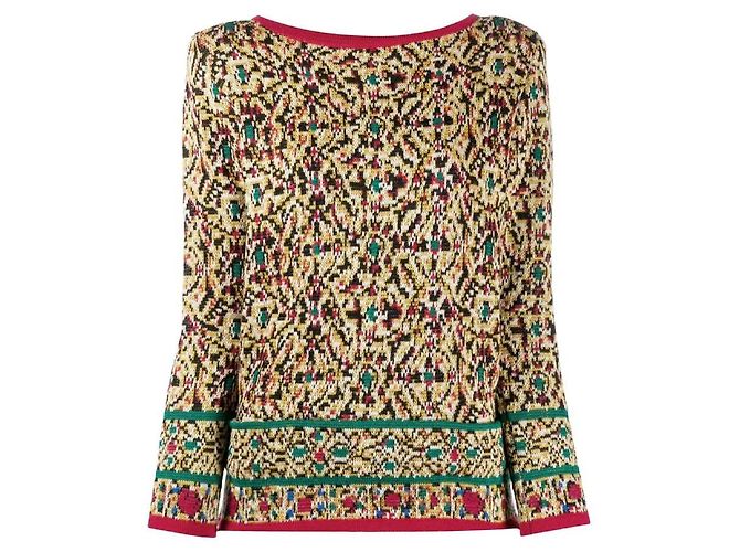 Mehrfarbiger Wollpullover von Saint Laurent Mehrfarben