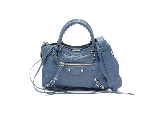 Borsa a mano Balenciaga Classic City Blu Pelle  ref.1534620