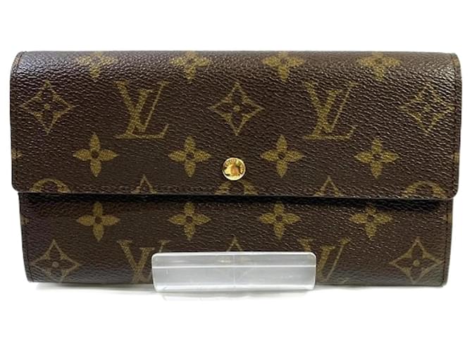 Louis Vuitton Monogram Portefeuille Sarah M61734 Long Wallet Brown  ref.1534713