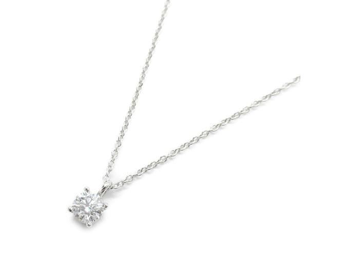 Tiffany & Co. Solitaire Diamond Necklace Platinum  ref.1534991