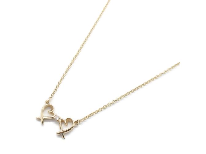 Collar de Diamante Double Loving Heart de Tiffany & Co. Oro rosa  ref.1535227