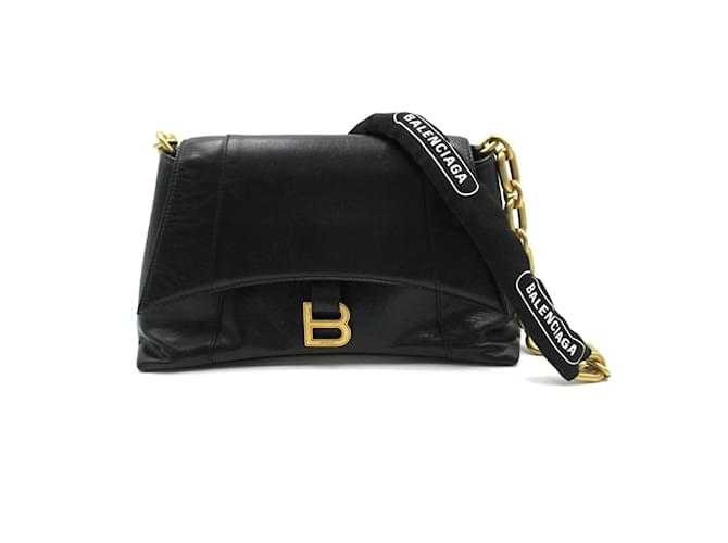 Borsa a spalla in pelle nera Balenciaga Nero  ref.1535325