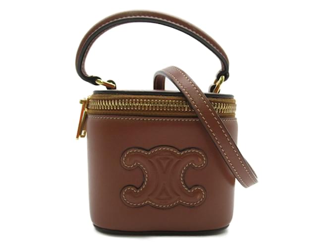 Céline Bolsa de ombro em couro de bezerro Celine Marrom  ref.1535347