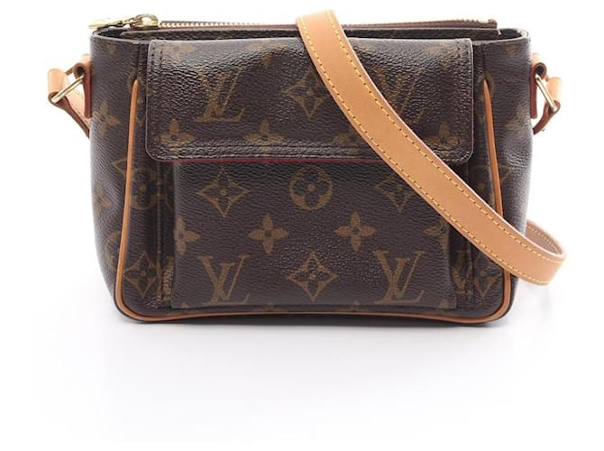 Bolsa de Ombro Monogram Viva Cite PM da Louis Vuitton Marrom Couro Lona Plástico  ref.1535428