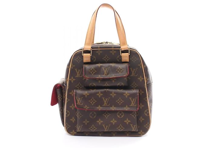 Bolsa de mão Monogram Excentricidade Louis Vuitton Marrom Couro Lona  ref.1535440