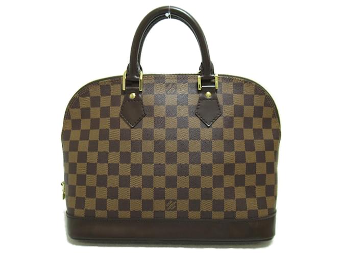 Bolsa Alma Louis Vuitton Marrom Damier ebene Lona  ref.1535441