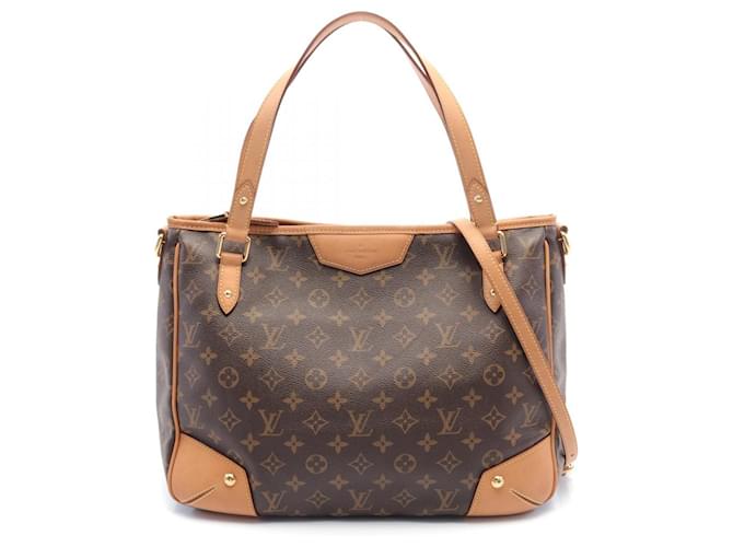 Sac tote Estrella MM Louis Vuitton Cuir Toile Marron  ref.1535454