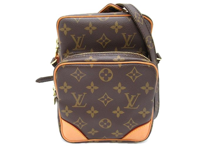 Bolsa de Ombro Louis Vuitton Amazon Marrom Lona  ref.1535456