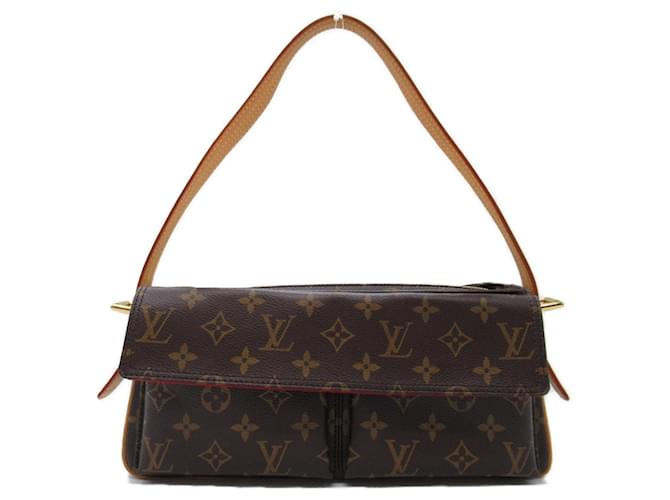 Bolsa de Ombro Viva Cite MM da Louis Vuitton Marrom Lona  ref.1535458