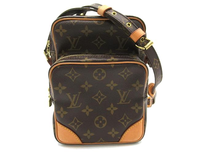 Louis Vuitton Amazon Shoulder Bag Brown Cloth  ref.1535459