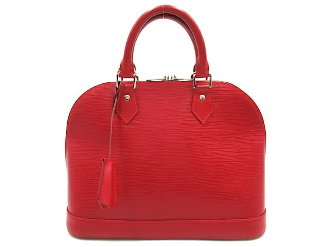 Bolso Alma PM Louis Vuitton Roja Cuero  ref.1535464